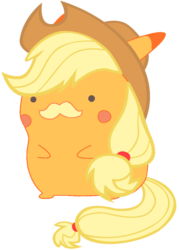 Size: 675x945 | Tagged: safe, artist:bradleydoom, applejack, pikachu, g4, crossover, digital art, female, pokémon, simple background, solo, transparent background