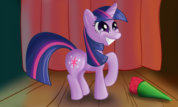 Size: 1500x900 | Tagged: safe, artist:nuclearsuplexattack, twilight sparkle, g4, bouquet, female, solo