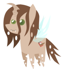 Size: 803x909 | Tagged: safe, oc, oc only, oc:poisoned soul, changelingified, chrysalislover, pointy ponies, solo