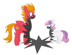 Size: 400x308 | Tagged: safe, sweetie belle, oc, g4, kaboom