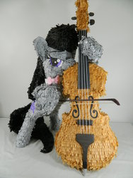 Size: 1024x1365 | Tagged: safe, artist:thebronylogic, octavia melody, g4, cello, craft, irl, musical instrument, piñata, solo