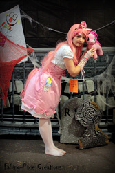 Size: 2009x3014 | Tagged: safe, artist:falling-pixie-00, pinkie pie, human, g4, cosplay, feet, high res, irl, irl human, photo