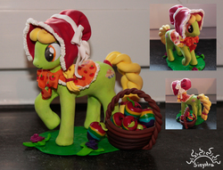 Size: 1670x1273 | Tagged: safe, artist:sinystrasunshine, granny smith, g4, craft, sculpture, young granny smith