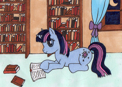 Size: 1020x732 | Tagged: safe, artist:sinystrasunshine, twilight sparkle, g4, traditional art