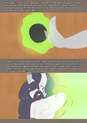 Size: 1280x1812 | Tagged: safe, artist:somescrub, oc, oc only, oc:amara, oc:saltine, zebra, anthro, ask nudist sweetie belle, backstory, crying, explicit source, tale of the witch, tumblr