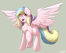 Size: 800x644 | Tagged: safe, artist:thebatfang, oc, oc only, oc:pixel sketch, pegasus, pony, solo
