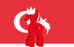 Size: 801x509 | Tagged: safe, artist:fonypony, oc, pony, grin, male, nation ponies, ponified, solo, turkey (country), turkish