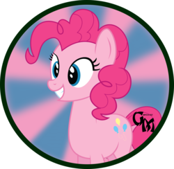 Size: 1024x1001 | Tagged: safe, artist:koonzypony, pinkie pie, g4, button, happy