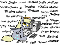 Size: 800x600 | Tagged: safe, artist:trackpad mcderp, derpy hooves, g4, captcha, computer, female, sandwich, solo, text