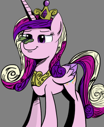 Size: 568x697 | Tagged: safe, artist:flutteriot, princess cadance, butterfly, g4, female, solo