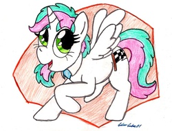 Size: 920x703 | Tagged: safe, artist:silversimba01, oc, oc only, oc:mindy race, alicorn, pony, alicorn oc, happy, solo