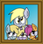 Size: 505x519 | Tagged: safe, artist:graciegirl328, chirpy hooves, derpy hooves, dinky hooves, scootaloo, pegasus, pony, g4, cute, equestria's best mother, family photo, female, mare, smiling