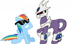 Size: 1024x645 | Tagged: safe, rainbow dash, g4, 20% cooler, cooler, cooler (dbz), crossover, dragon ball, dragon ball z, ponified, pun, rainbowcooler, visual pun