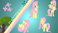Size: 1920x1080 | Tagged: safe, discord, fluttershy, g4, wallpaper