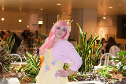 Size: 1600x1065 | Tagged: artist needed, safe, fluttershy, human, g4, 2012, cosplay, irl, irl human, photo, sakura con, solo