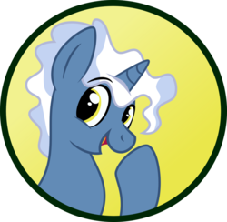 Size: 1024x1001 | Tagged: safe, artist:koonzypony, pokey pierce, pony, unicorn, g4, button, male, smiling, solo, stallion