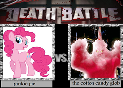 Size: 900x643 | Tagged: safe, pinkie pie, g4, cotton candy glob, death battle, exploitable meme, meme, scooby-doo!