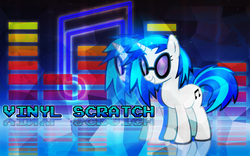 Size: 1920x1200 | Tagged: safe, artist:sophiakawaii, dj pon-3, vinyl scratch, g4, wallpaper