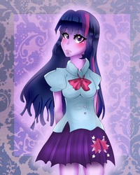 Size: 800x1000 | Tagged: safe, artist:elizavveta, twilight sparkle, alicorn, human, equestria girls, g4, clothes, female, solo, twilight sparkle (alicorn)