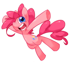 Size: 843x731 | Tagged: safe, artist:lizizero, pinkie pie, earth pony, pony, g4, female, mare, simple background, solo, white background