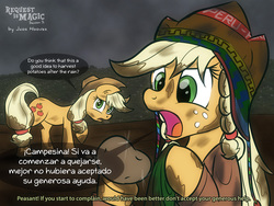 Size: 1280x960 | Tagged: safe, artist:jcosneverexisted, applejack, g4, peru, potato, potatojack, spanish