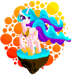 Size: 1051x1089 | Tagged: safe, artist:nuclearsuplexattack, princess celestia, g4, dirt cube, female, solo