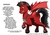 Size: 1831x1299 | Tagged: safe, artist:dark-rivals, oc, oc only, oc:bosniak, alicorn, bat pony, bat pony alicorn, pony, alicorn oc, cliche, donut steel, edgy, misspelling, my little hades, red and black oc, solo