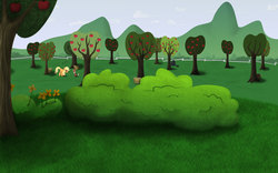 Size: 7680x4800 | Tagged: safe, artist:jdnehberefncuhn, applejack, winona, g4, absurd resolution, sweet apple acres, wallpaper