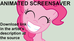 Size: 1279x709 | Tagged: safe, artist:the-paper-pony, pinkie pie, earth pony, pony, g4, animated at source, female, mare, screensaver, solo
