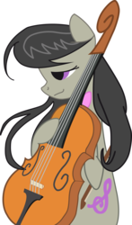 Size: 5813x9885 | Tagged: safe, artist:bronyfang, artist:kyurel, octavia melody, earth pony, pony, g4, absurd resolution, bipedal, cello, female, mare, musical instrument, simple background, solo, transparent background, vector