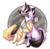 Size: 710x700 | Tagged: dead source, safe, artist:juvialle, oc, oc only, oc:march mare, oc:mirror, flower, flower in mouth, mouth hold, simple background, transparent background, unshorn fetlocks