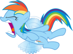 Size: 8161x6000 | Tagged: safe, artist:dasprid, rainbow dash, pegasus, pony, g4, absurd resolution, buzzing wings, female, mare, open mouth, simple background, solo, transparent background, volumetric mouth, wings