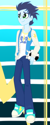 Size: 198x496 | Tagged: safe, artist:lexythedoodlequeen2, soarin', equestria girls, g4, humanized, male, solo