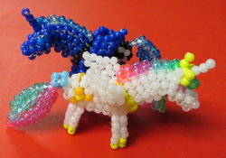 Size: 800x560 | Tagged: safe, artist:anabiyeni, princess celestia, princess luna, g4, beads, irl, photo, sculpture