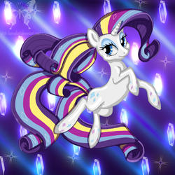 Size: 2449x2449 | Tagged: safe, artist:shimmycocopuffssx1, rarity, g4, female, high res, rainbow power, solo