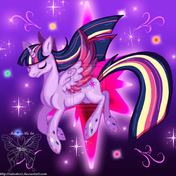 Size: 1024x1024 | Tagged: safe, artist:shimmycocopuffssx1, twilight sparkle, alicorn, pony, g4, female, mare, rainbow power, solo, twilight sparkle (alicorn)