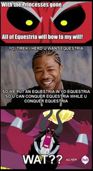 Size: 559x1029 | Tagged: safe, lord tirek, g4, exploitable meme, meme, tirek vs everyone meme, wat, xzibit, yo dawg