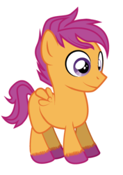 Size: 377x533 | Tagged: safe, artist:php154, scootaloo, g4, rule 63, scooteroll, simple background, solo, transparent background, unshorn fetlocks