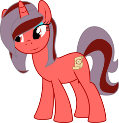 Size: 3000x3105 | Tagged: safe, artist:ruinedomega, oc, oc only, oc:ademitia, pony, unicorn, high res, ponyscape, solo, standing, vector