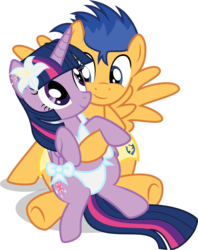 Size: 2391x3026 | Tagged: safe, artist:benybing, flash sentry, twilight sparkle, alicorn, pony, g4, bikini, clothes, female, flower, flower in hair, high res, hug, male, mare, ship:flashlight, shipping, simple background, smiling, straight, swimsuit, transparent background, twilight sparkle (alicorn), vector, white bikini, white swimsuit