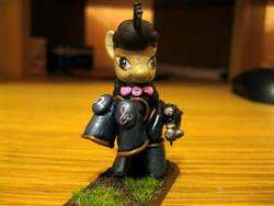 Size: 600x450 | Tagged: safe, octavia melody, earth pony, pony, g4, female, figurine, gaming miniature, grey knights, mare, miniature, photo, solo, warhammer (game), warhammer 40k