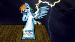 Size: 1600x900 | Tagged: safe, artist:rydelfox, rainbow dash, g4, female, solo, wallpaper