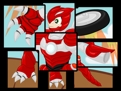 Size: 800x600 | Tagged: safe, artist:aha-mccoy, oc, oc only, oc:jay aaron mclovin, nopony-ask-mclovin, armor, flying, solo