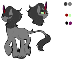 Size: 1280x1042 | Tagged: safe, artist:shady, king sombra, classical unicorn, pony, unicorn, g4, colored horn, curved horn, horn, leonine tail, male, reference sheet, simple background, solo, sombra horn, stallion, white background