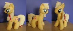 Size: 3616x1576 | Tagged: artist needed, safe, applejack, g4, irl, photo, plushie, solo