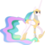 Size: 3000x3000 | Tagged: safe, artist:ruinedomega, princess celestia, alicorn, pony, g4, alternate hairstyle, alternate universe, armor, ethereal mane, female, high res, long hair, mare, ponyscape, ponytail, prosthetic limb, prosthetics, raised hoof, simple background, solo, standing, transparent background, vector, warrior celestia