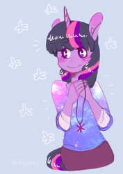 Size: 960x1356 | Tagged: safe, artist:tokiball12345, twilight sparkle, anthro, g4, ambiguous facial structure, cute, female, smiling, solo