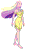 Size: 524x864 | Tagged: safe, princess cadance, g4, 1000 hours in ms paint, barefoot, eyes closed, feet, female, gif, ms paint, necklace, non-animated gif, open mouth, pocahontas, quality, smiling, solo, wat