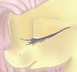 Size: 390x366 | Tagged: safe, artist:llamabee, fluttershy, g4, female, solo