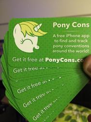 Size: 1024x1365 | Tagged: safe, app, card, convention, customized toy, iphone, irl, ponycons